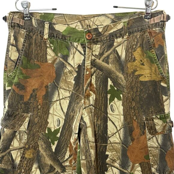VTG Realtree Hardwoods Camo Cargo Pants 90s Y2k 32/34x29 Hunting Streetwear Fall - Picture 12 of 15